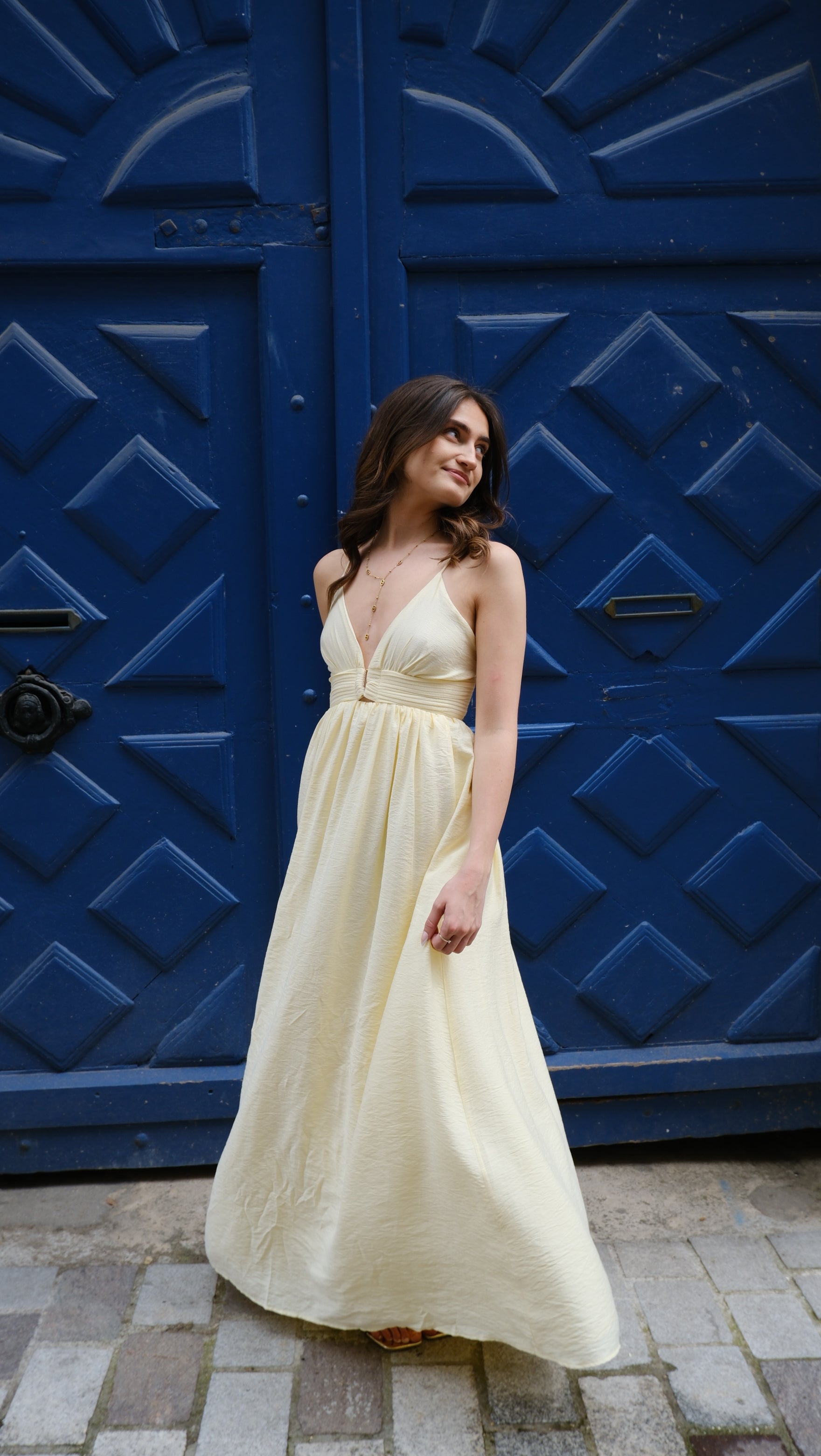 Joy - Robe longue jaune Lily Blue
