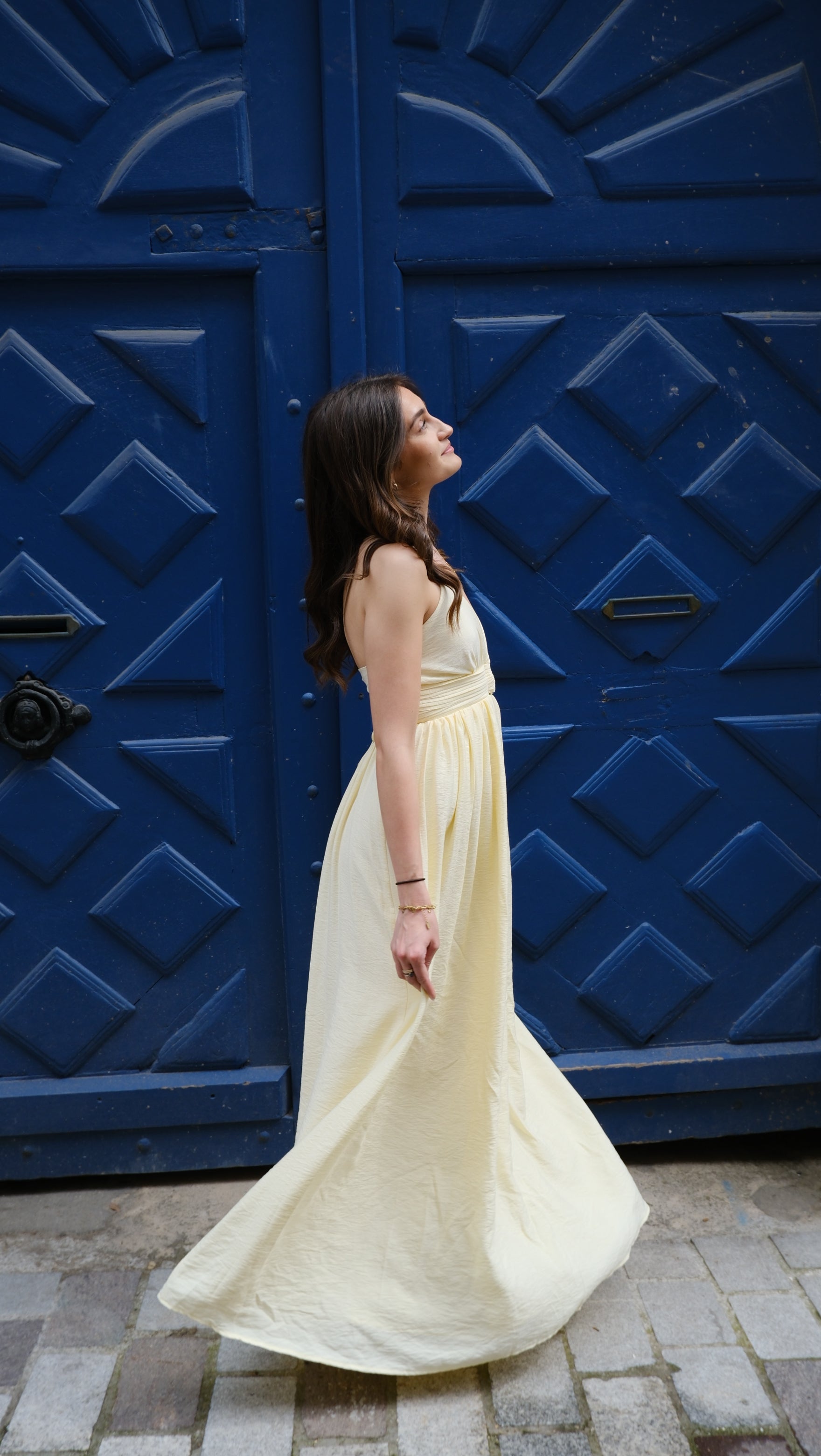 Joy - Robe longue jaune Lily Blue