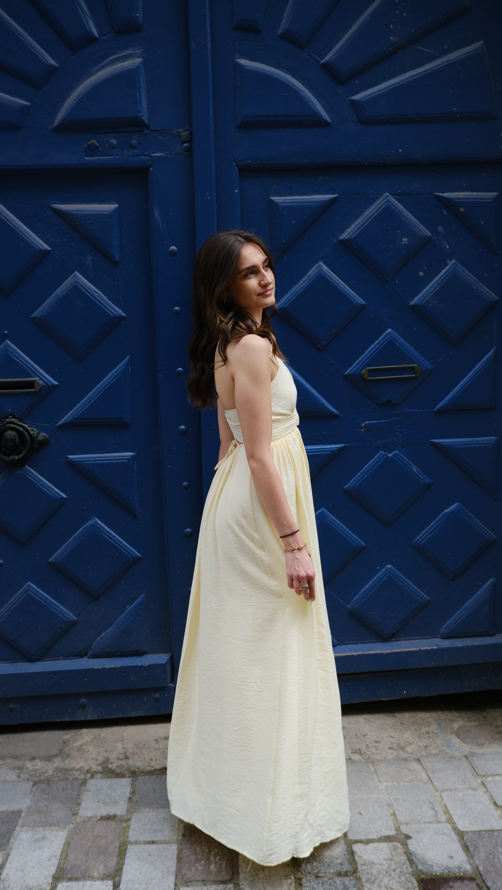 Joy - Robe longue jaune Lily Blue