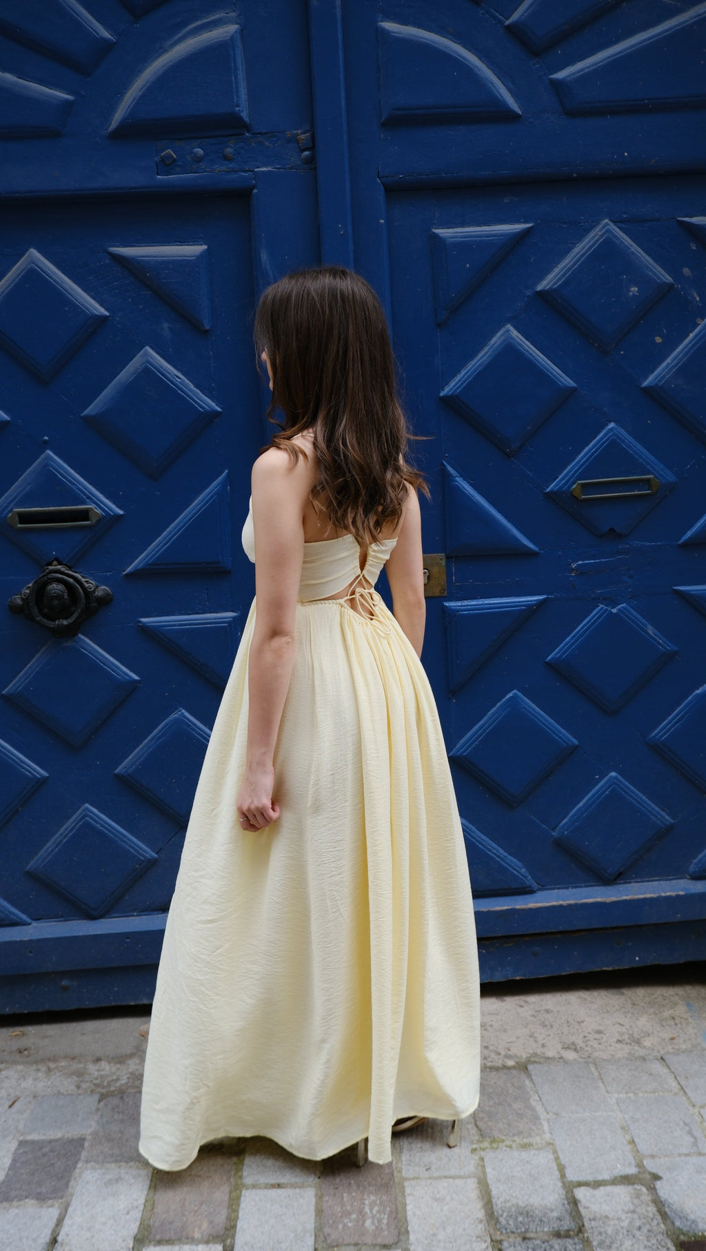 Joy - Robe longue jaune Lily Blue