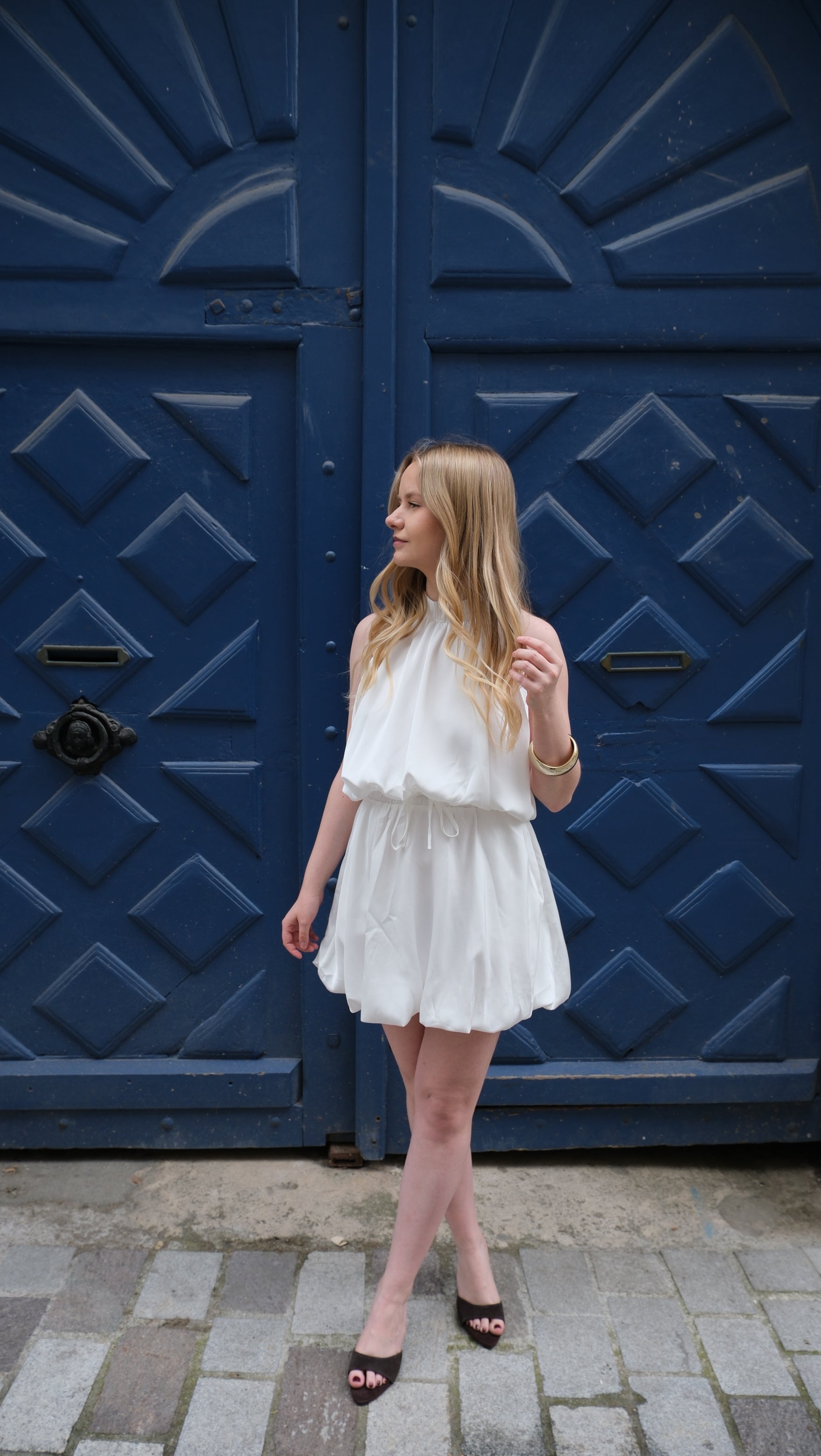 Margot - Robe courte blanche Lily Blue