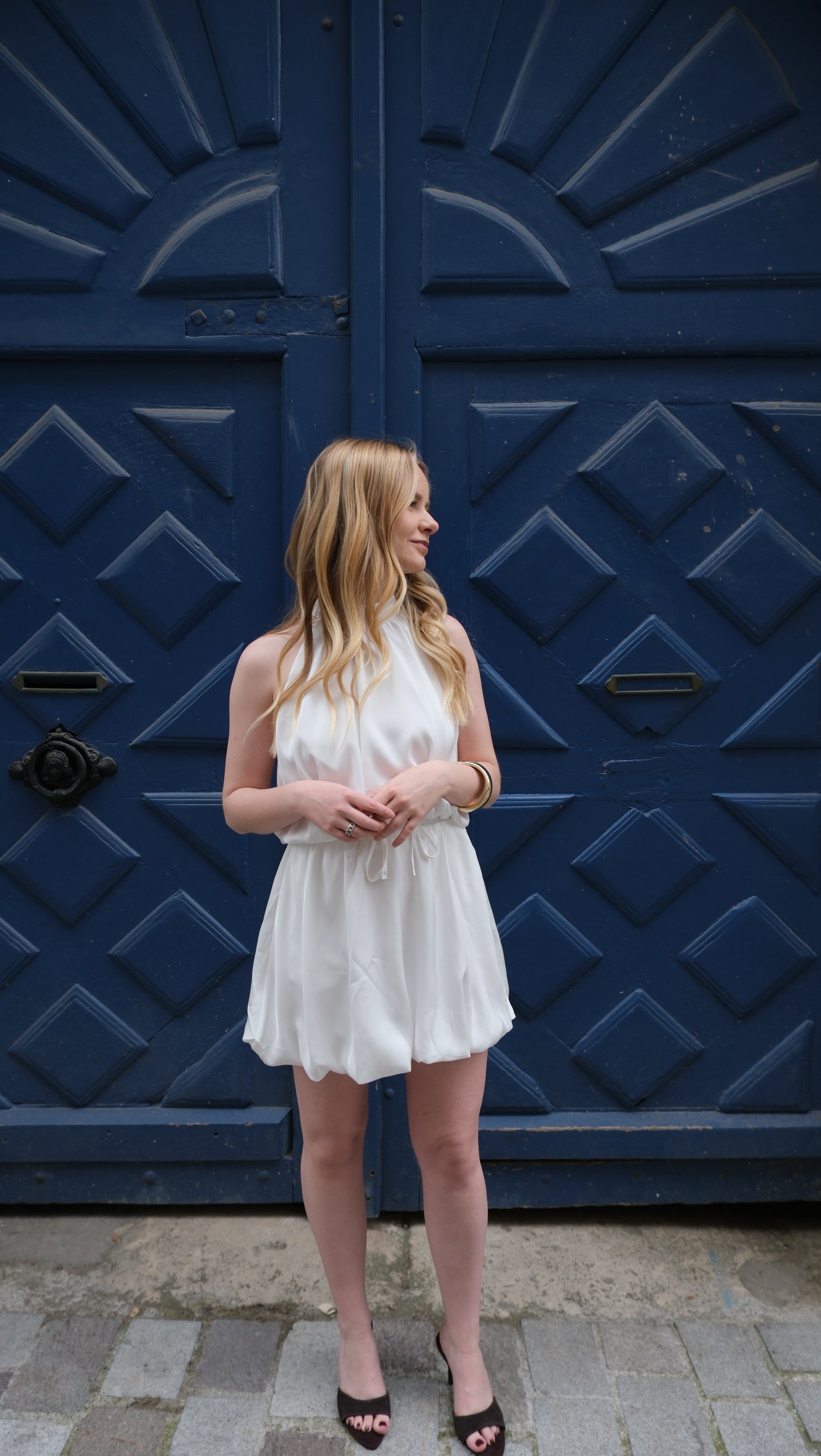 Margot - Robe courte blanche Lily Blue