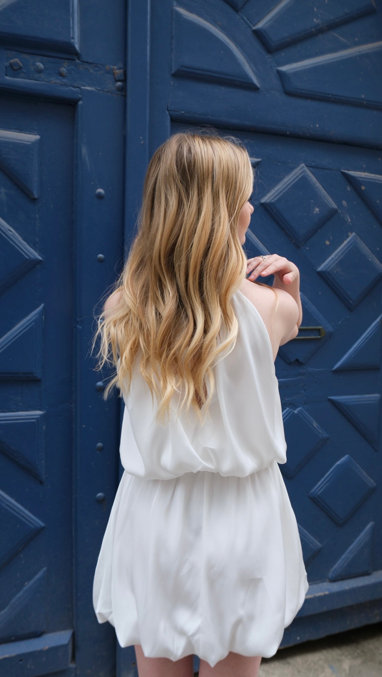 Margot - Robe courte blanche Lily Blue