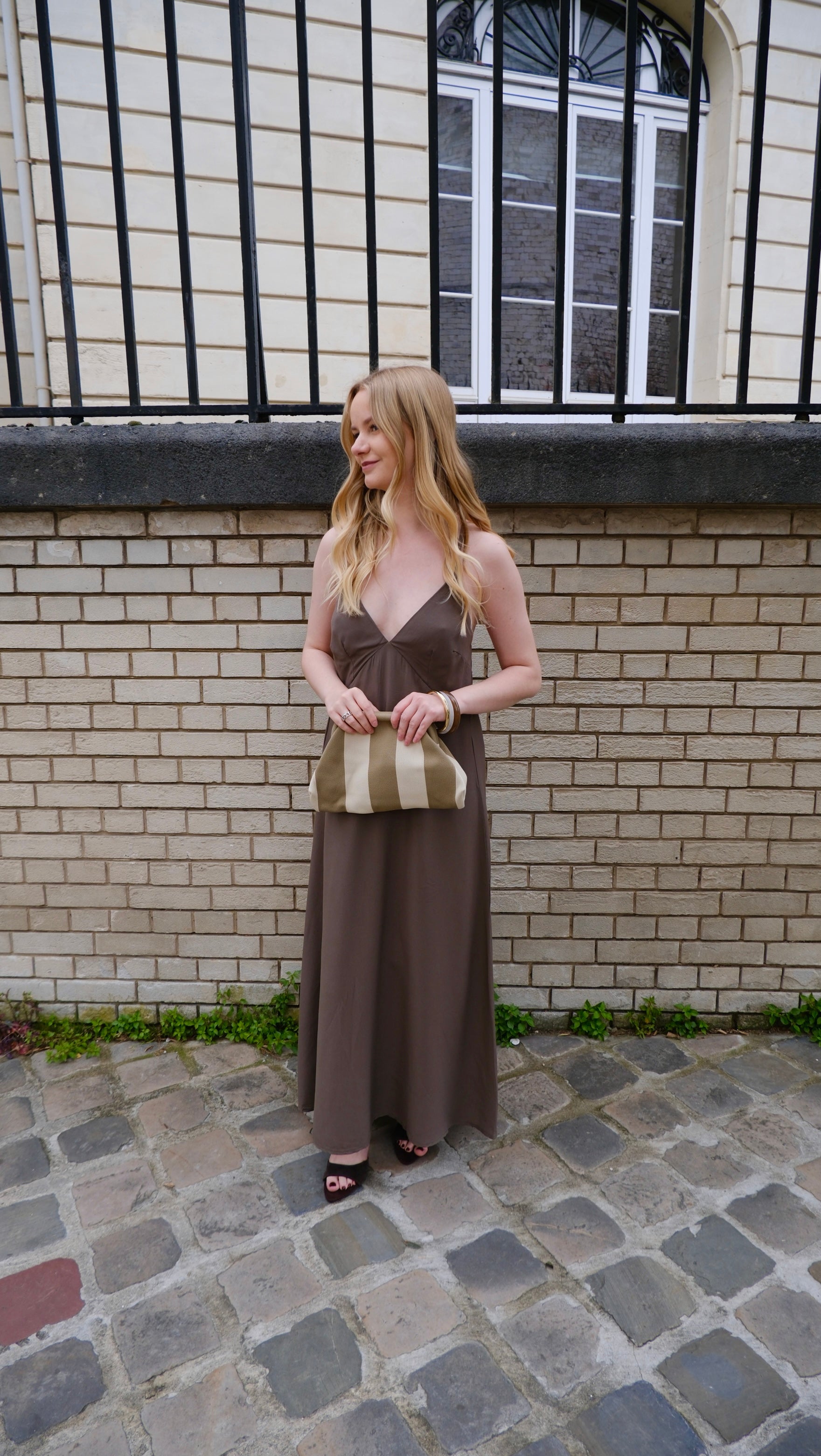 Capucine - Robe longue dos nu Lily Blue