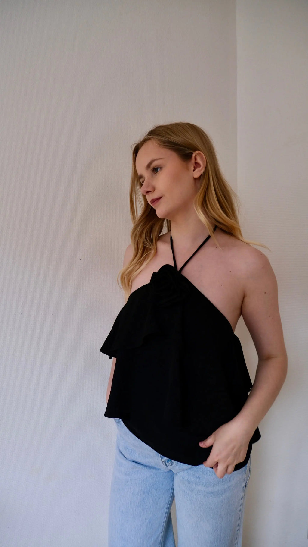 Valentine - Top à fleur Lily Blue