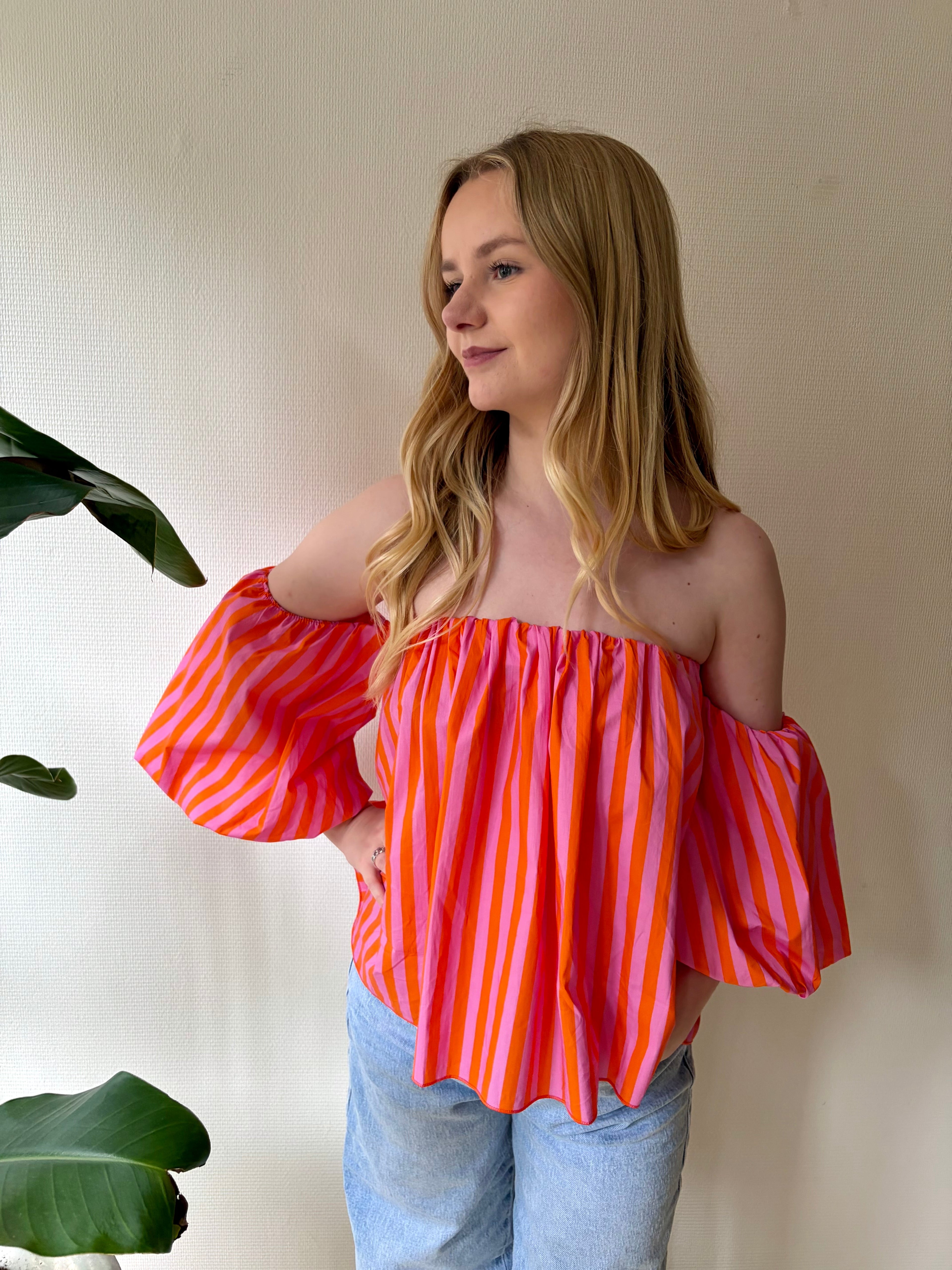 Floria - Top à rayures Lily Blue