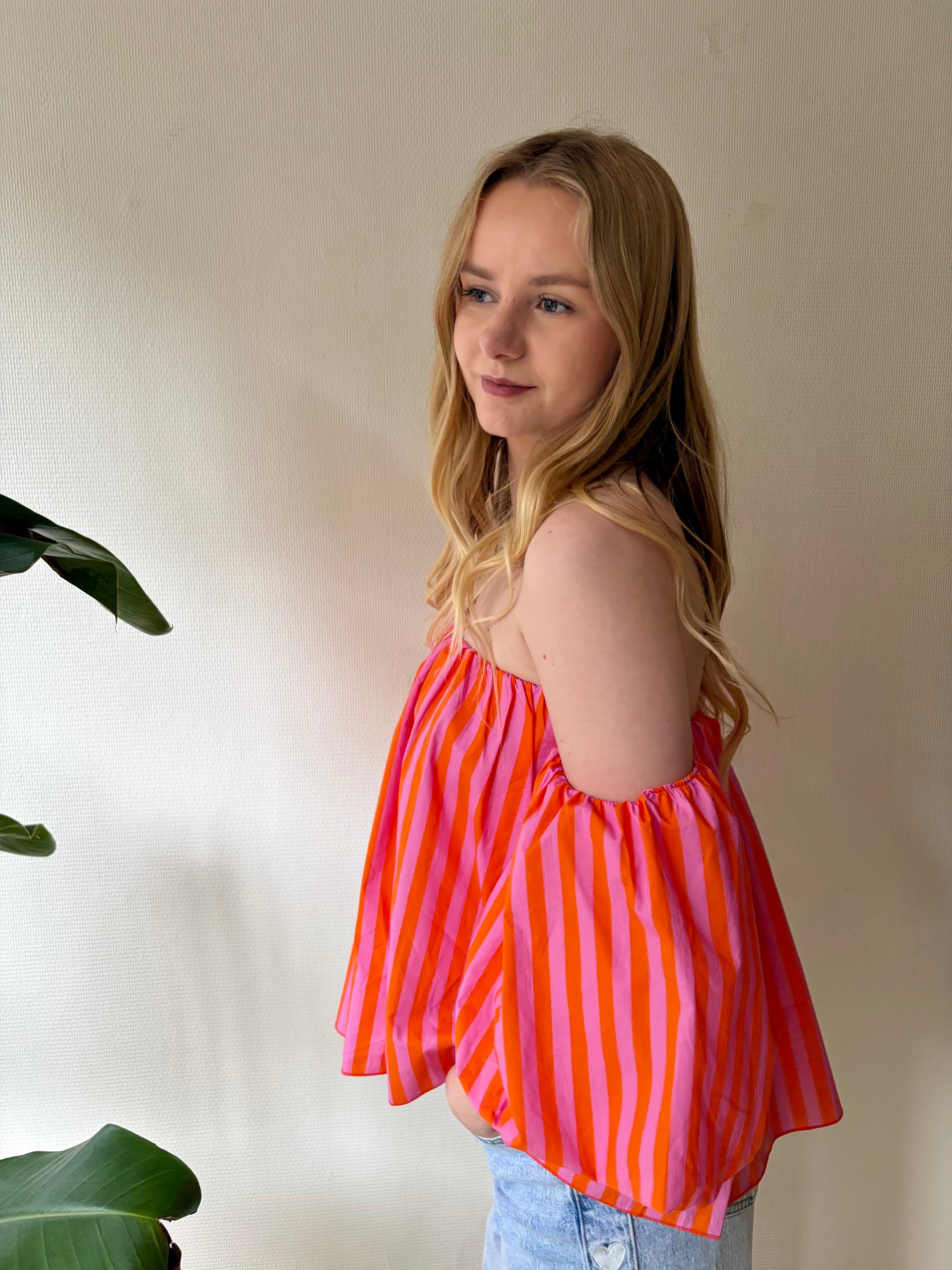 Floria - Top à rayures Lily Blue