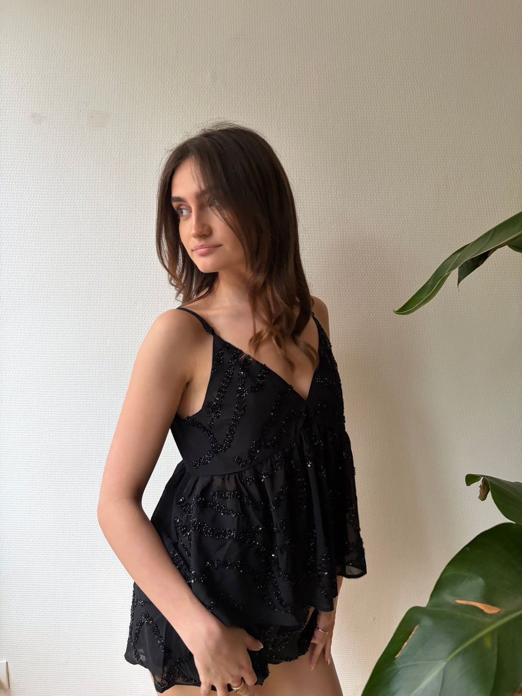 Luna - Top à sequins Lily Blue
