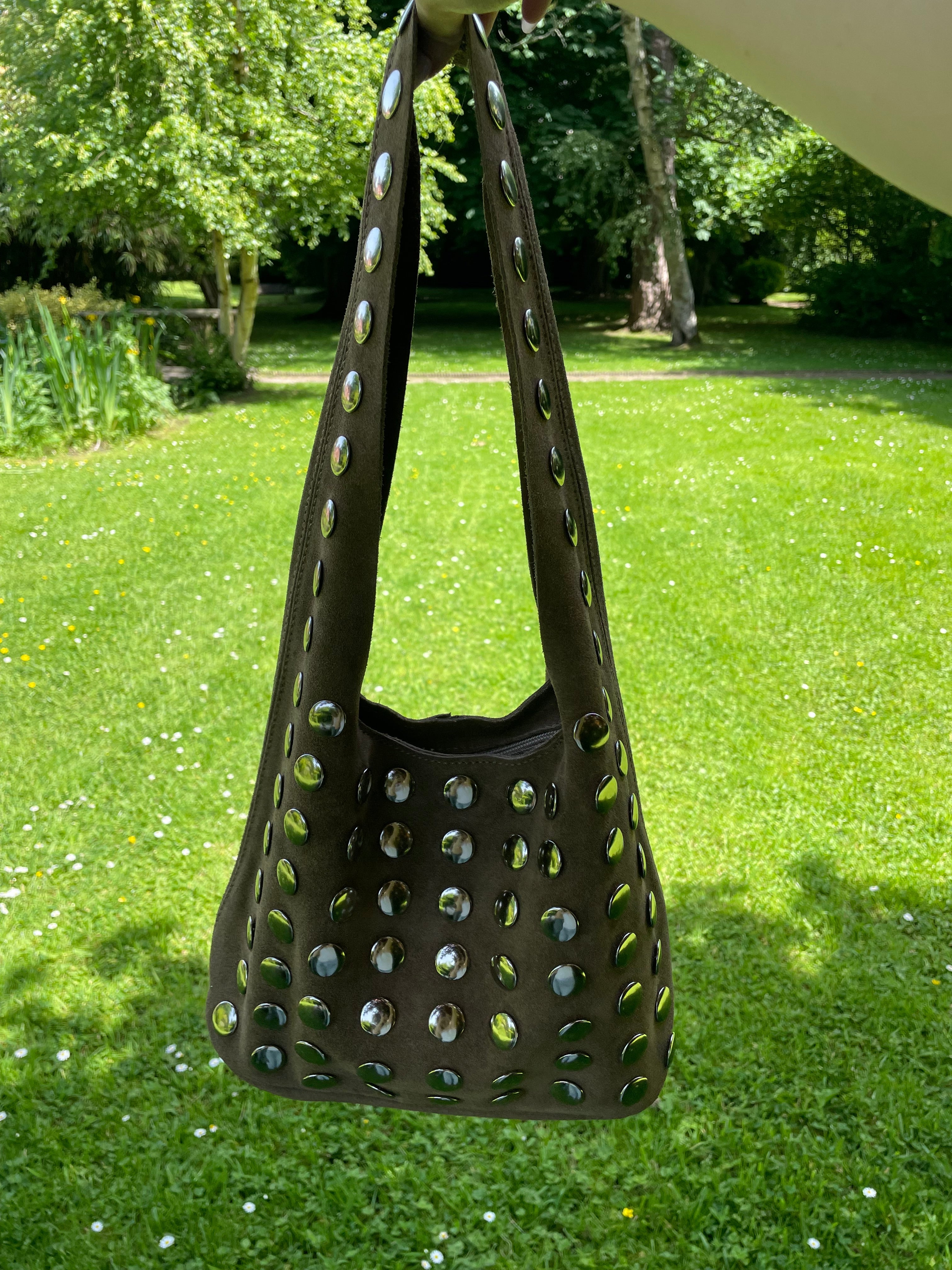 Elisa - Sac à clous argentés Lily Blue