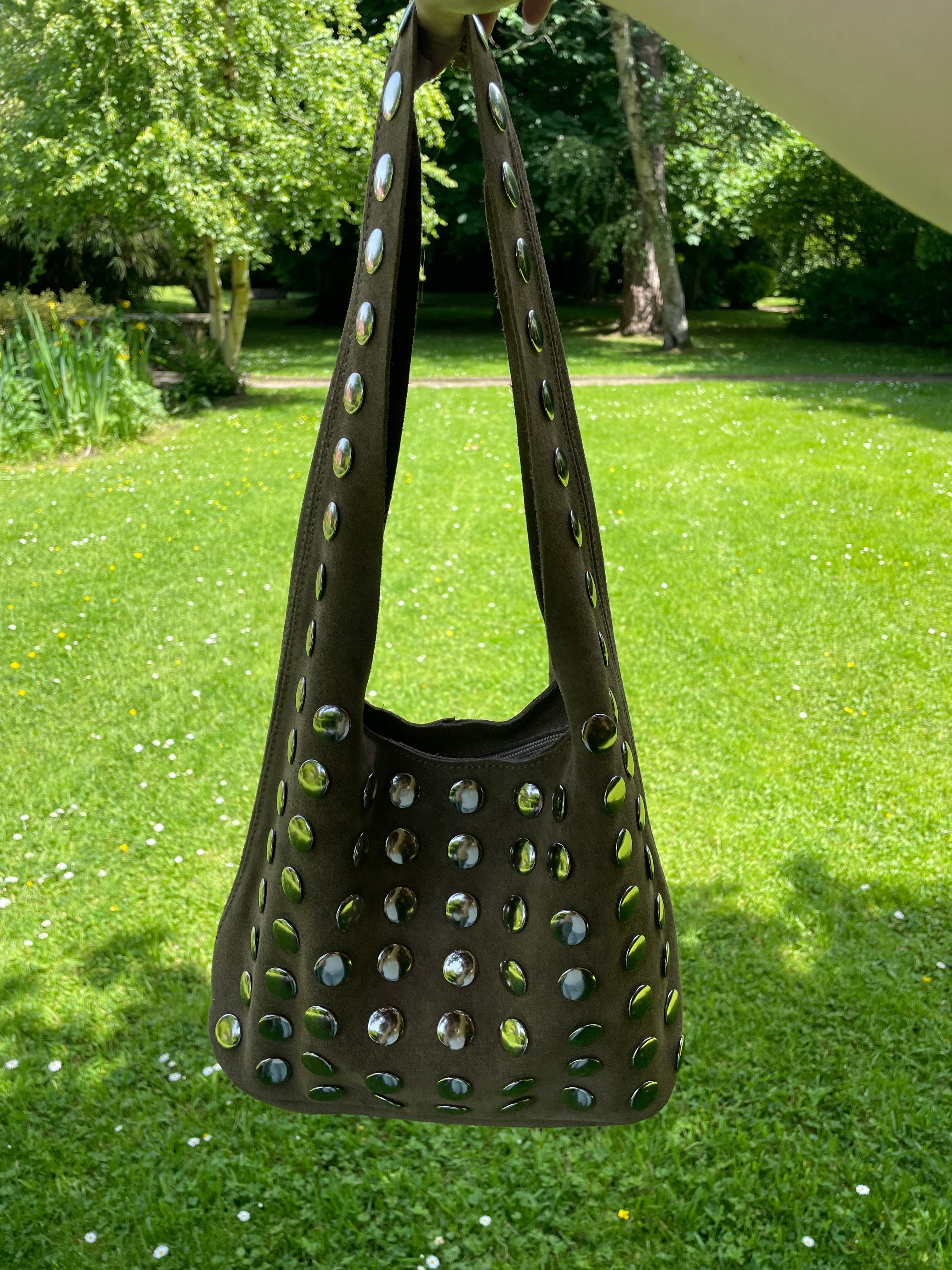 Elisa - Sac à clous argentés Lily Blue