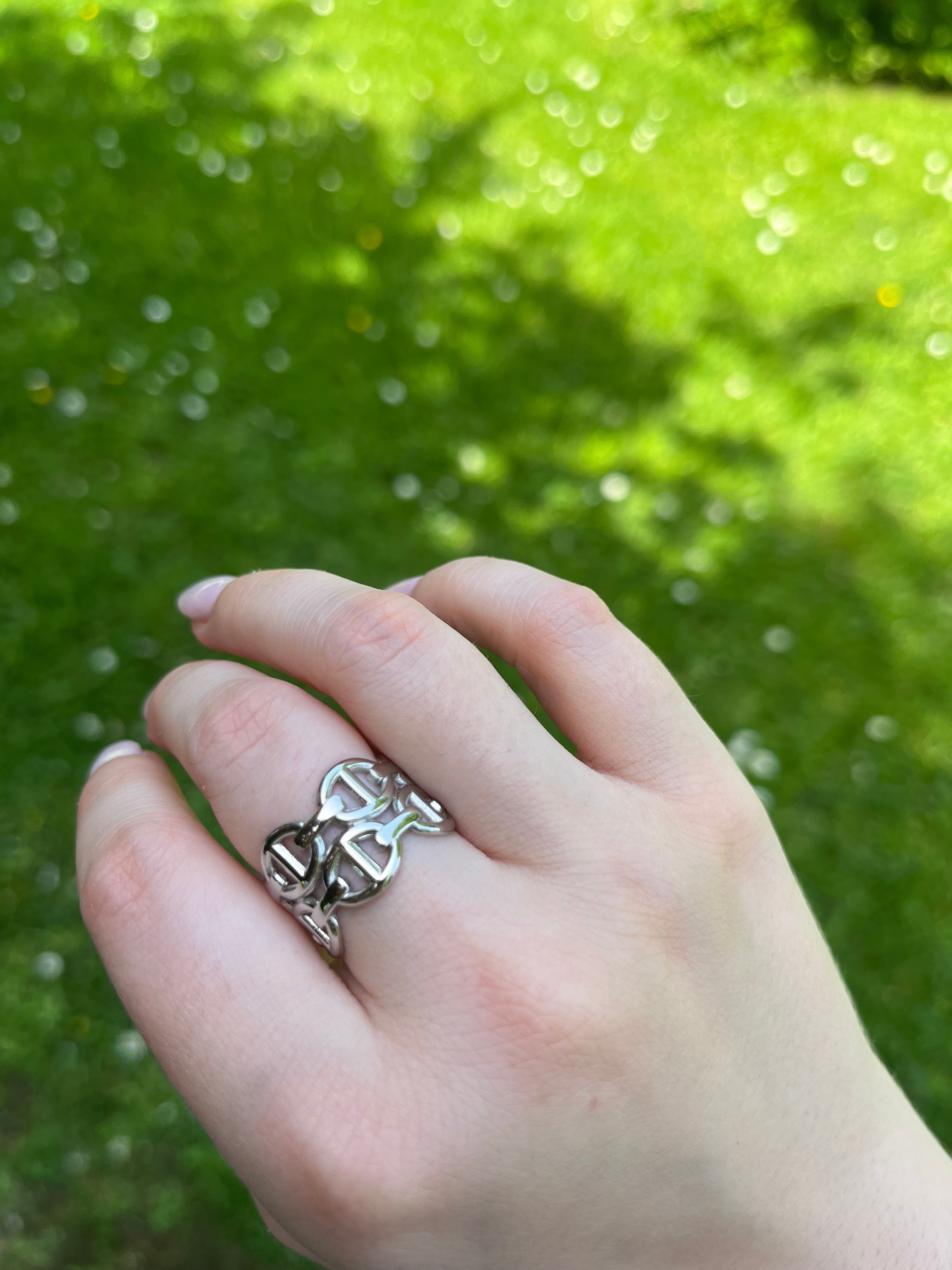 Ilona - Bague ajustable Lily Blue