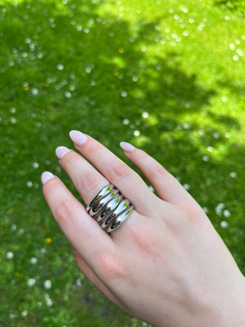 Nina - Bague ajustable Lily Blue