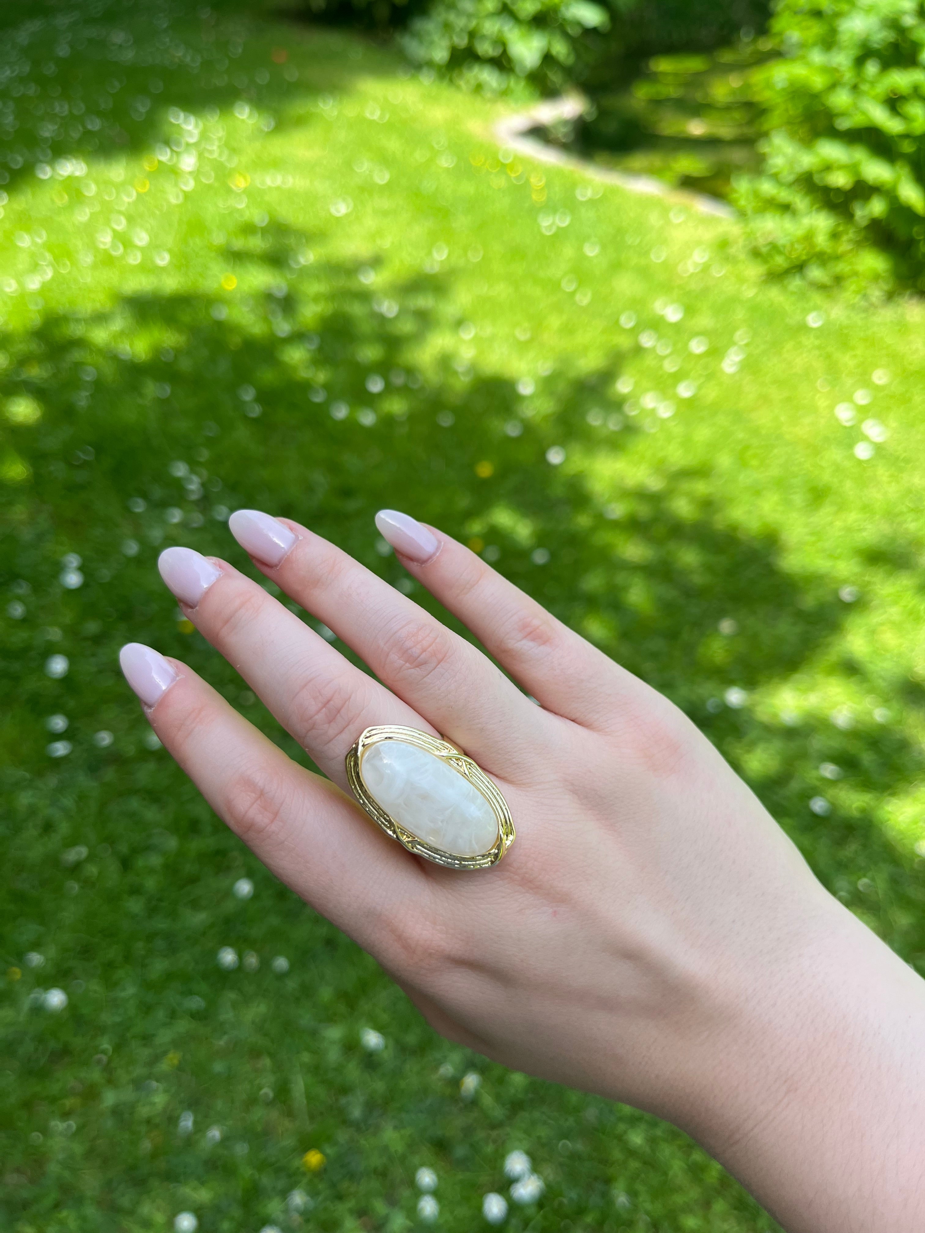 Esmée - Bague ajustable Lily Blue