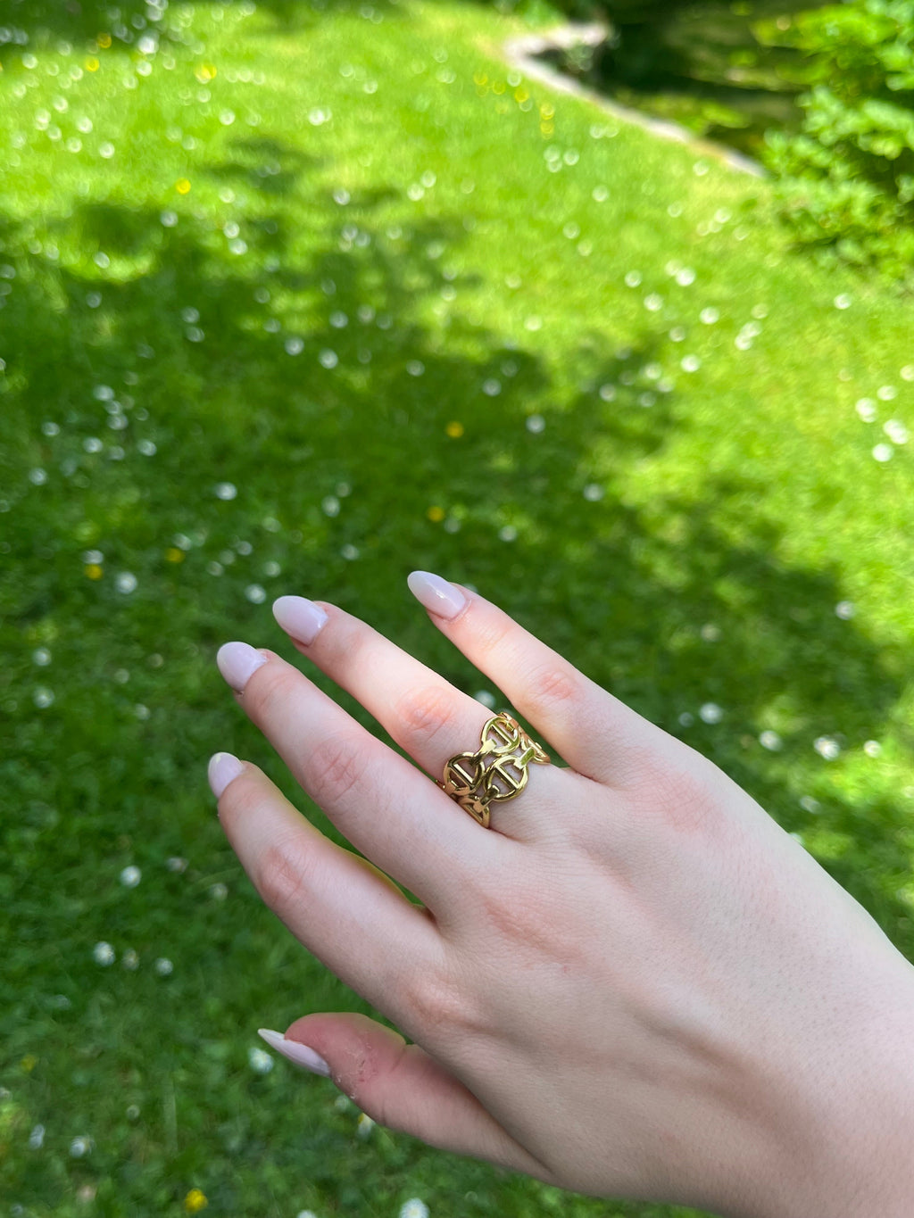 Bague ajustable Lily Blue