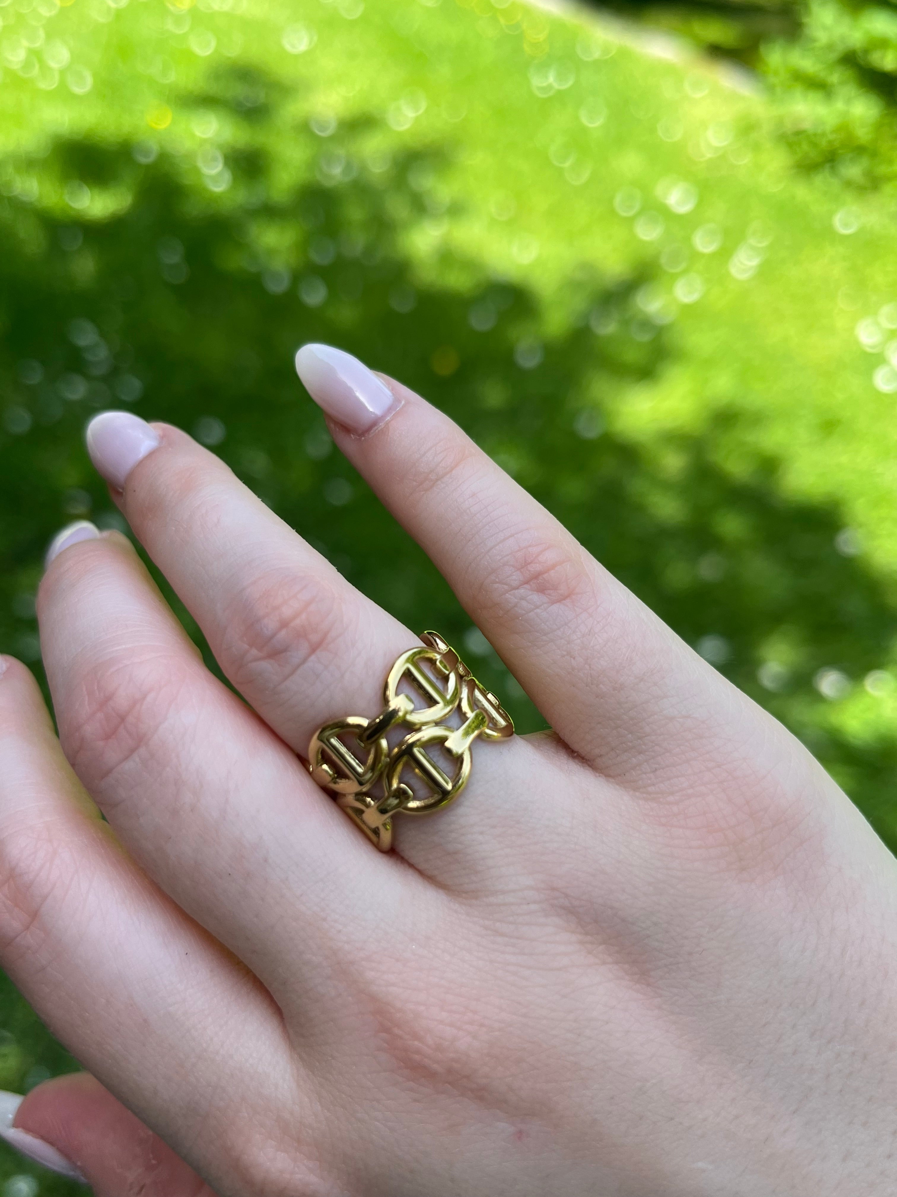 Bague ajustable Lily Blue