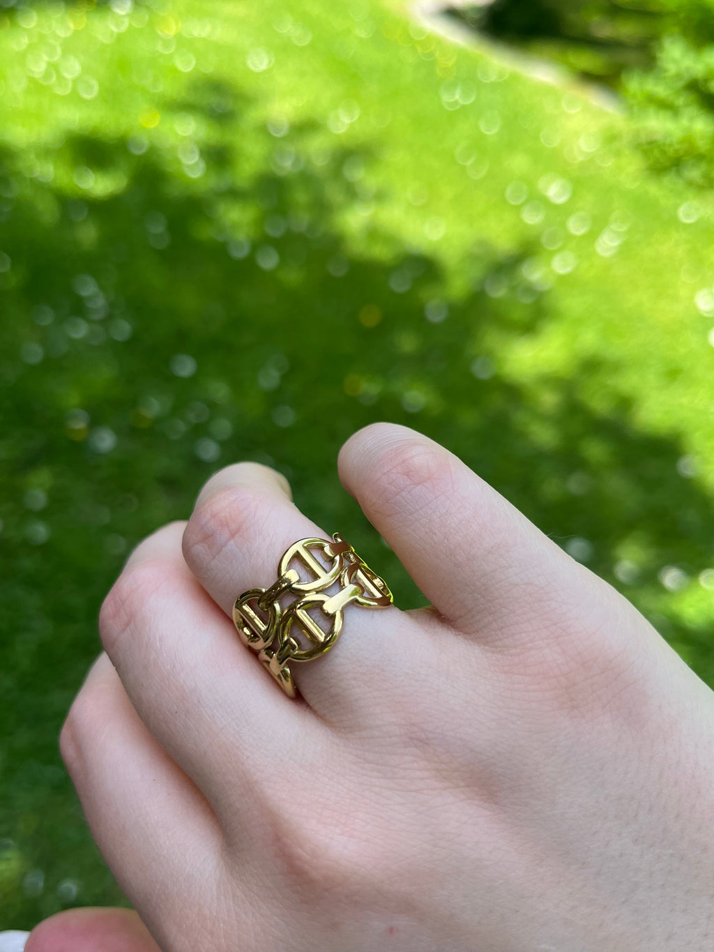 Bague ajustable Lily Blue