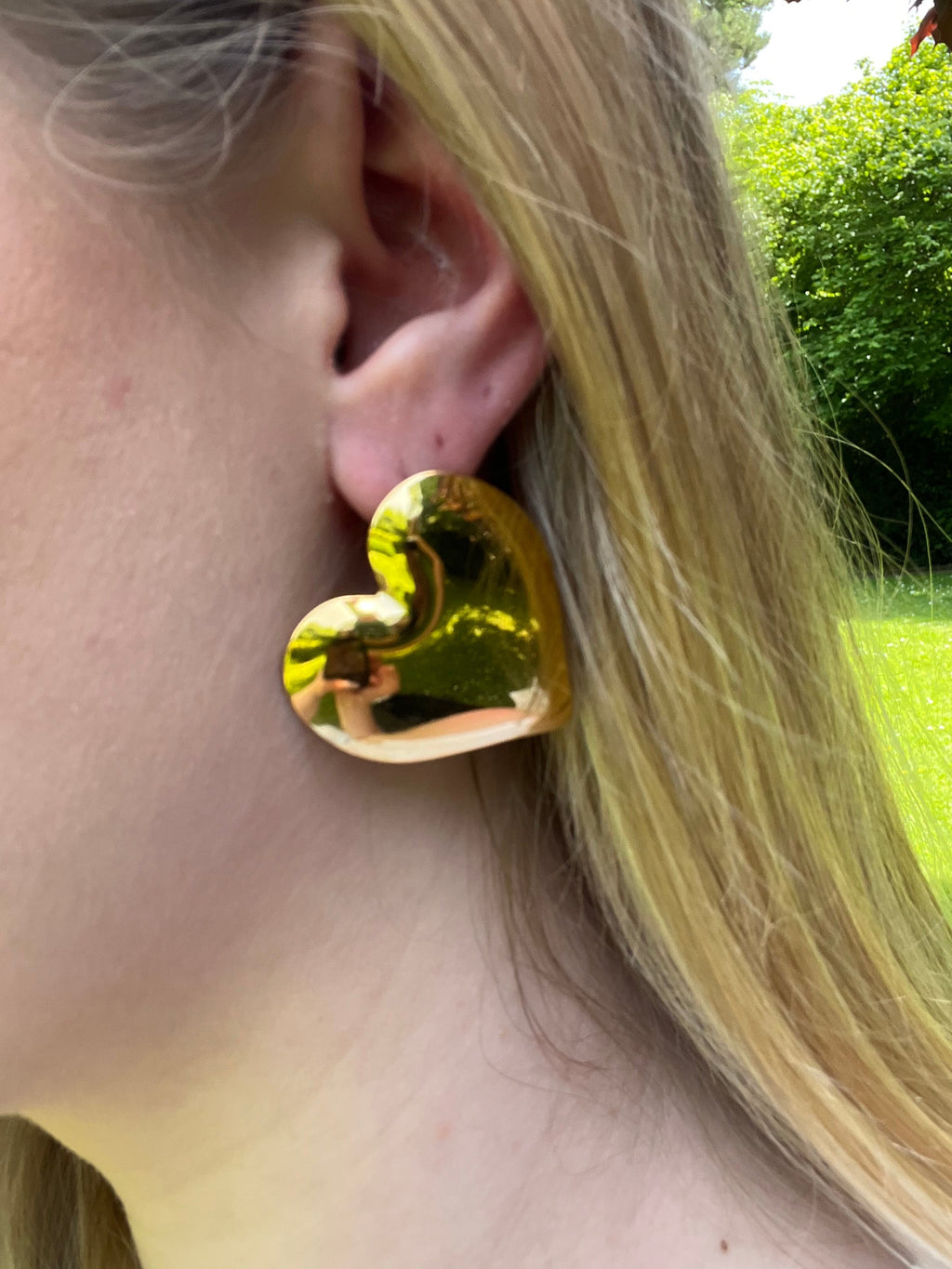 Adèle - Boucles d'oreilles cœurs Lily Blue