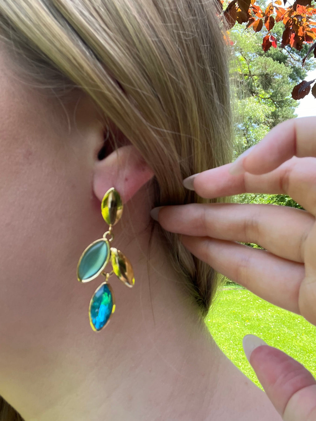 Olympe - Boucles d'oreilles Lily Blue
