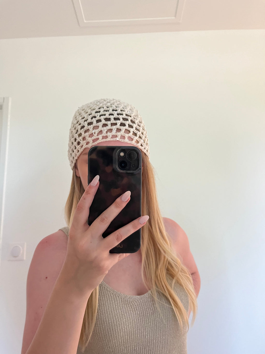 Marbella - Bonnet en crochet Lily Blue