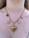 Yséa - Collier charms Lily Blue