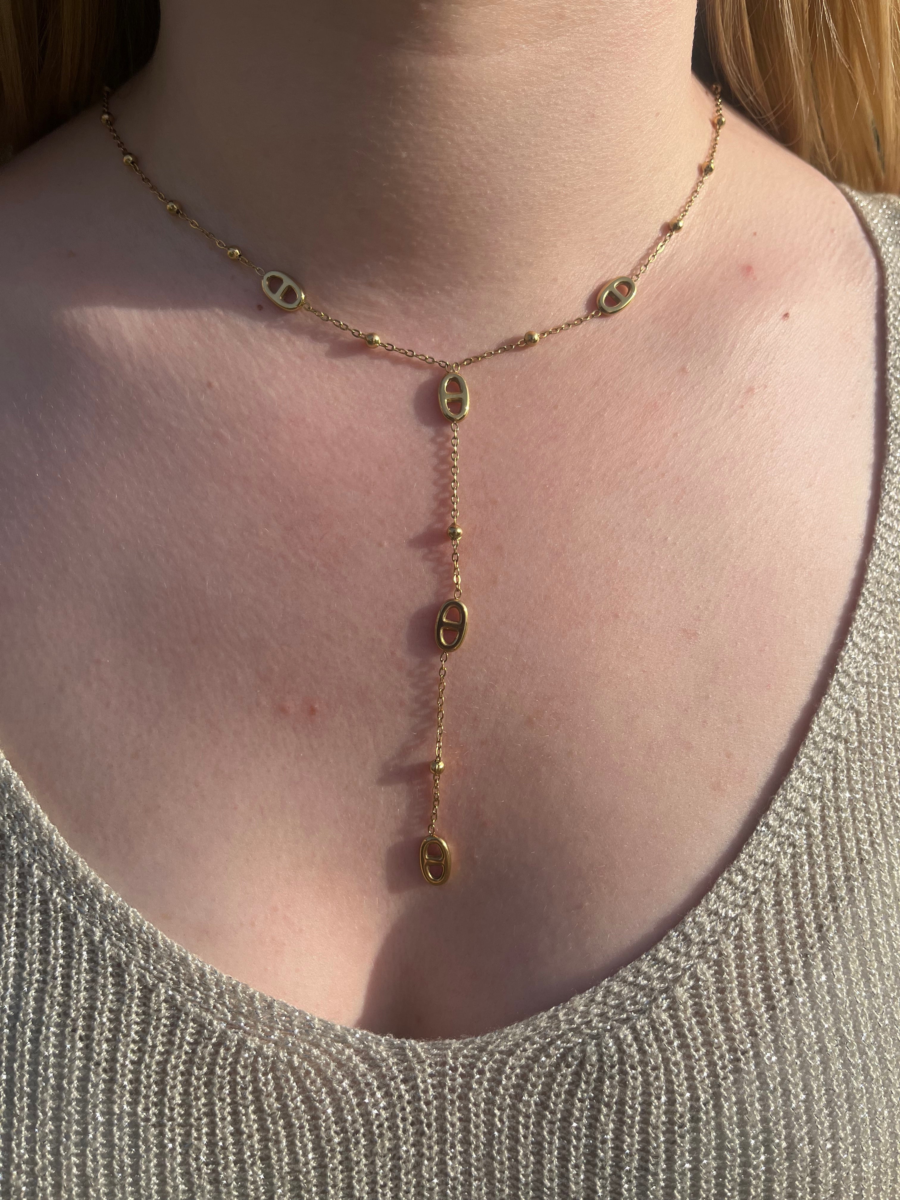 Léopoldine - Collier acier Lily Blue