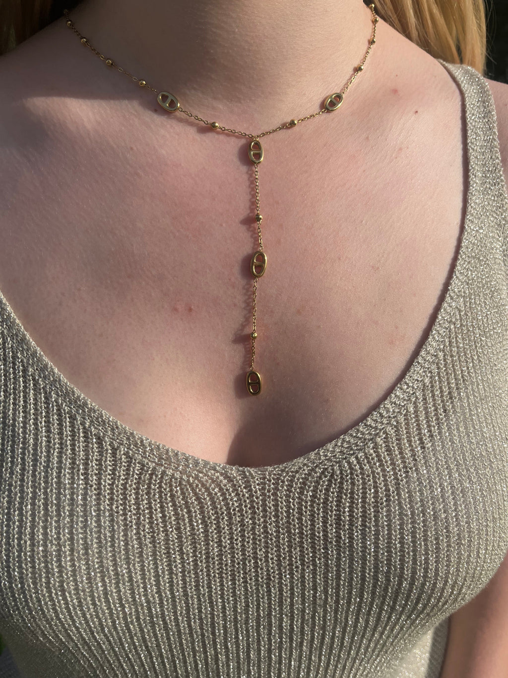 Léopoldine - Collier acier Lily Blue