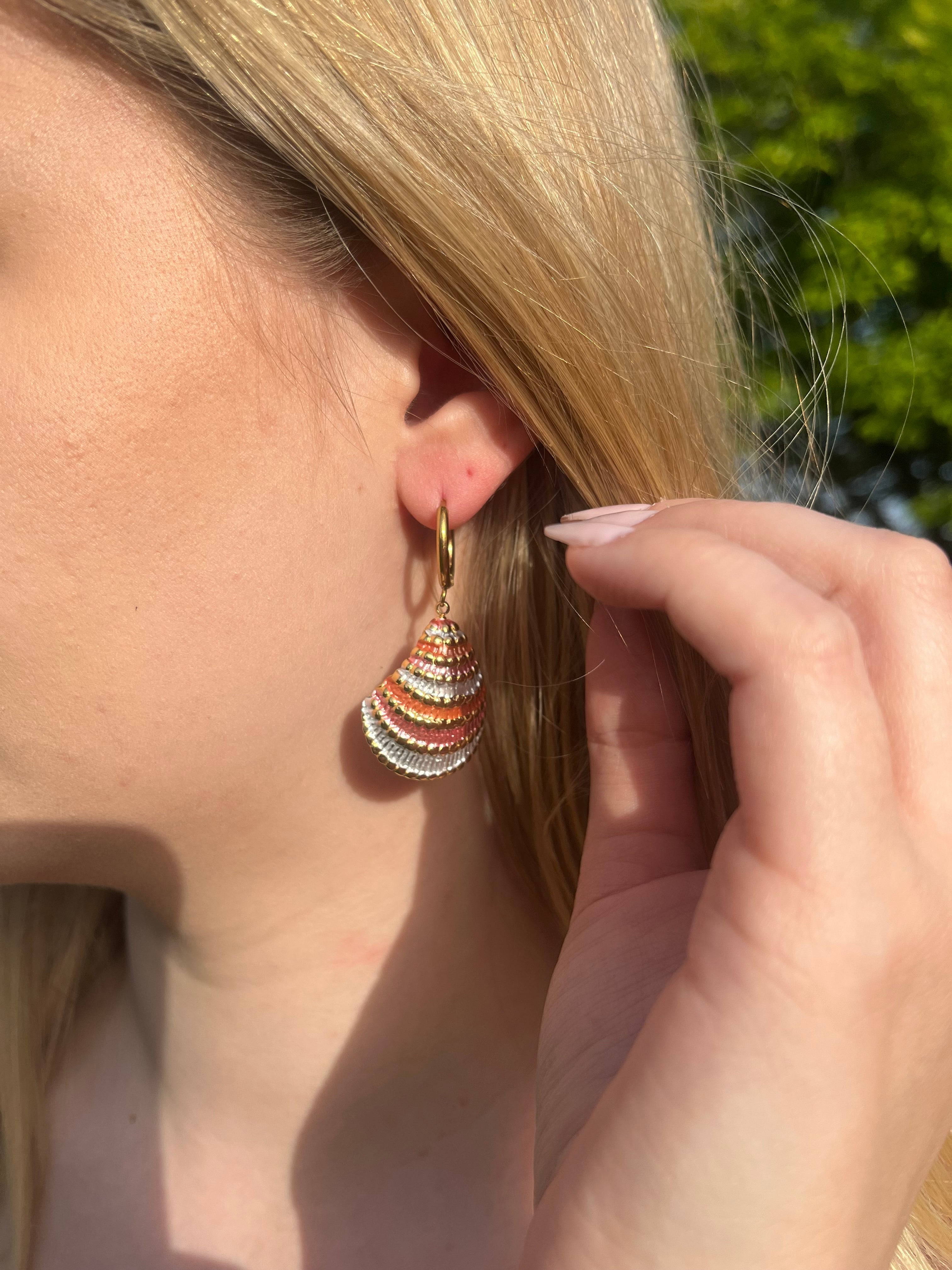 Palma - Boucles d'oreilles coquillages Lily Blue