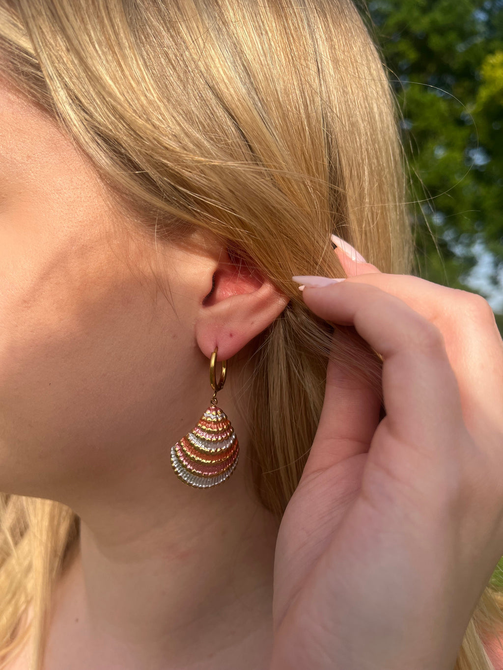 Palma - Boucles d'oreilles coquillages Lily Blue